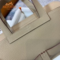 HERMES愛馬仕 原單 風衣灰halzan mini22cm  25 cm