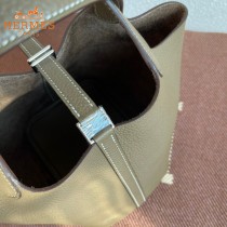HERMES  大象灰  愛馬仕 原單 Picotin 18菜籃子  金銀現貨