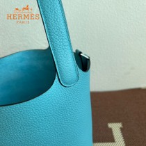 HERMES  北方蓝  愛馬仕 原單 Picotin 18菜籃子  金銀現貨