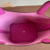 HERMES  玉兰粉  愛馬仕 原單 Picotin 18菜籃子  金銀現貨
