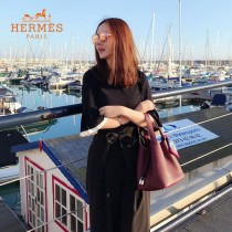HERMES  酒红  愛馬仕 原單 Picotin 18菜籃子  金銀現貨