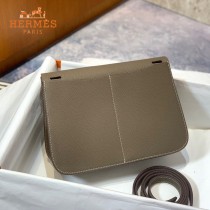 HERMES愛馬仕 原單大象灰halzan mini22cm  25 cm