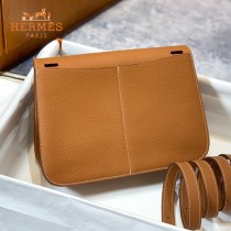 HERMES愛馬仕 原單 金棕halzan mini22cm  25 cm