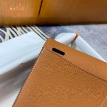HERMES愛馬仕 原單 金棕halzan mini22cm  25 cm