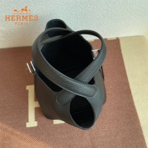 HERMES  黑色  愛馬仕 原單 Picotin 18菜籃子  金銀現貨