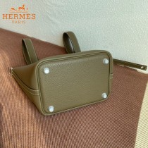 HERMES  大象灰  愛馬仕 原單 Picotin 18菜籃子  金銀現貨