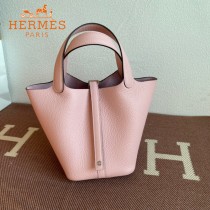 HERMES  3Q粉  愛馬仕 原單 Picotin 18菜籃子  金銀現貨