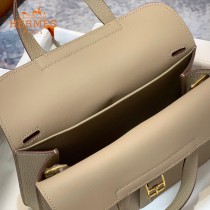 HERMES愛馬仕 原單 風衣灰halzan mini22cm  25 cm