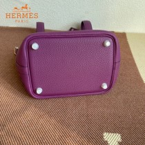 HERMES  海葵紫  愛馬仕 原單 Picotin 18菜籃子  金銀現貨