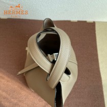 HERMES  斑鸠灰  愛馬仕 原單 Picotin 18菜籃子  金銀現貨