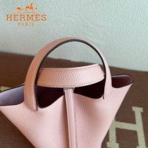 HERMES  3Q粉  愛馬仕 原單 Picotin 18菜籃子  金銀現貨