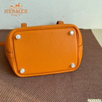 HERMES  橙色  愛馬仕 原單 Picotin 18菜籃子  金銀現貨