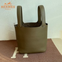 HERMES  大象灰  愛馬仕 原單 Picotin 18菜籃子  金銀現貨