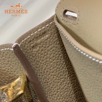 HERMES愛馬仕 原單大象灰halzan mini22cm  25 cm