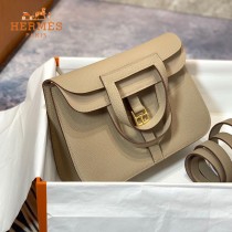 HERMES愛馬仕 原單 風衣灰halzan mini22cm  25 cm