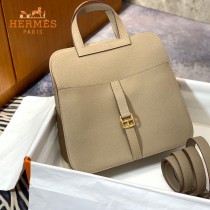 HERMES愛馬仕 原單 風衣灰halzan mini22cm  25 cm