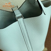 HERMES  圣杯蓝  愛馬仕 原單 Picotin 18菜籃子  金銀現貨