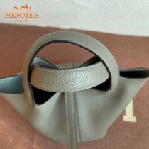 HERMES  锡器灰  愛馬仕 原單 Picotin 18菜籃子  金銀現貨