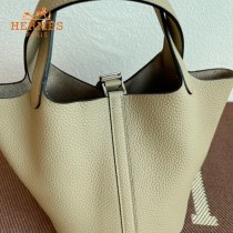 HERMES  风衣灰  愛馬仕 原單 Picotin 18菜籃子  金銀現貨