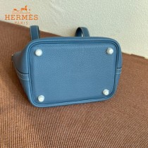 HERMES  希腊蓝白线  愛馬仕 原單 Picotin 18菜籃子  金銀現貨