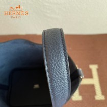 HERMES  深蓝  愛馬仕 原單 Picotin 18菜籃子  金銀現貨