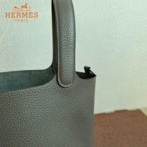 HERMES  锡器灰  愛馬仕 原單 Picotin 18菜籃子  金銀現貨