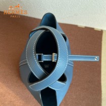 HERMES  希腊蓝白线  愛馬仕 原單 Picotin 18菜籃子  金銀現貨