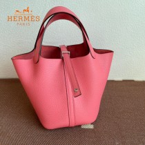 HERMES  唇膏粉  愛馬仕 原單 Picotin 18菜籃子  金銀現貨