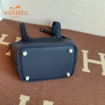 HERMES  深蓝  愛馬仕 原單 Picotin 18菜籃子  金銀現貨