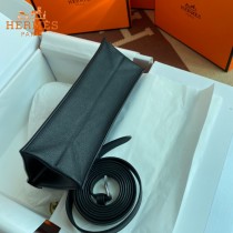 HERMES  黑色  愛馬仕 原單evercolor皮 Kelly DanSe 22cm  金銀扣