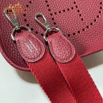 HERMES愛馬仕-08   原單伊芙琳 mini evelyne 17cm 金銀扣現貨蠟線