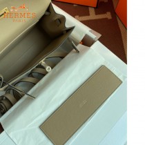 HERMES  风衣灰  愛馬仕 原單evercolor皮 Kelly DanSe 22cm  金銀扣