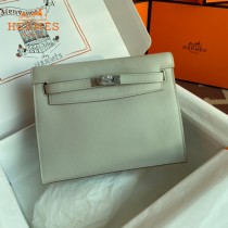 HERMES  珍珠灰  愛馬仕 原單evercolor皮 Kelly DanSe 22cm  金銀扣