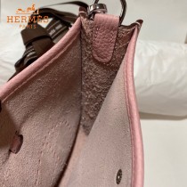 HERMES愛馬仕-05   原單伊芙琳 mini evelyne 17cm 金銀扣現貨蠟線