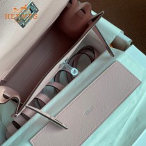 HERMES  3Q粉  愛馬仕 原單evercolor皮 Kelly DanSe 22cm  金銀扣