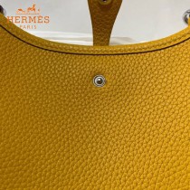 HERMES愛馬仕-012   原單伊芙琳 mini evelyne 17cm 金銀扣現貨蠟線