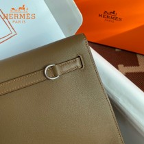 HERMES  威马犬米色  愛馬仕 原單evercolor皮 Kelly DanSe 22cm  金銀扣