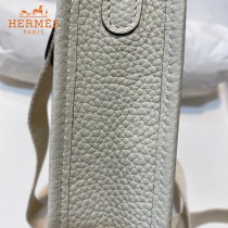 HERMES愛馬仕-017   原單伊芙琳 mini evelyne 17cm 金銀扣現貨蠟線