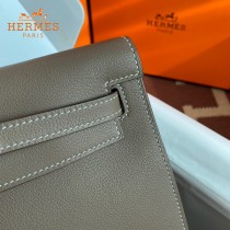 HERMES  大象灰  愛馬仕 原單evercolor皮 Kelly DanSe 22cm  金銀扣