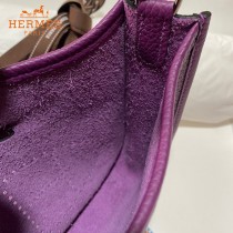 HERMES愛馬仕-06   原單伊芙琳 mini evelyne 17cm 金銀扣現貨蠟線