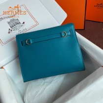 HERMES  牛仔蓝  愛馬仕 原單evercolor皮 Kelly DanSe 22cm  金銀扣