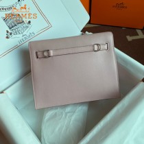 HERMES  3Q粉  愛馬仕 原單evercolor皮 Kelly DanSe 22cm  金銀扣