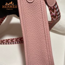 HERMES愛馬仕-05   原單伊芙琳 mini evelyne 17cm 金銀扣現貨蠟線