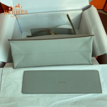HERMES  珍珠灰  愛馬仕 原單evercolor皮 Kelly DanSe 22cm  金銀扣