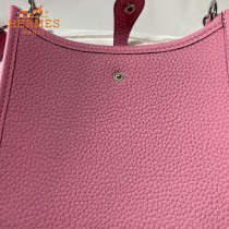 HERMES愛馬仕-010   原單伊芙琳 mini evelyne 17cm 金銀扣現貨蠟線