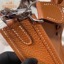 HERMES愛馬仕-01   原單伊芙琳 mini evelyne 17cm 金銀扣現貨蠟線