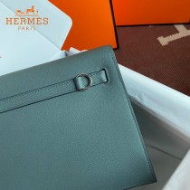 HERMES  杏仁绿  愛馬仕 原單evercolor皮 Kelly DanSe 22cm  金銀扣