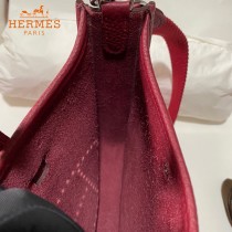 HERMES愛馬仕-08   原單伊芙琳 mini evelyne 17cm 金銀扣現貨蠟線