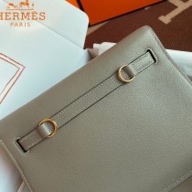 HERMES  沥青灰  愛馬仕 原單evercolor皮 Kelly DanSe 22cm  金銀扣