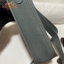 HERMES愛馬仕-07   原單伊芙琳 mini evelyne 17cm 金銀扣現貨蠟線